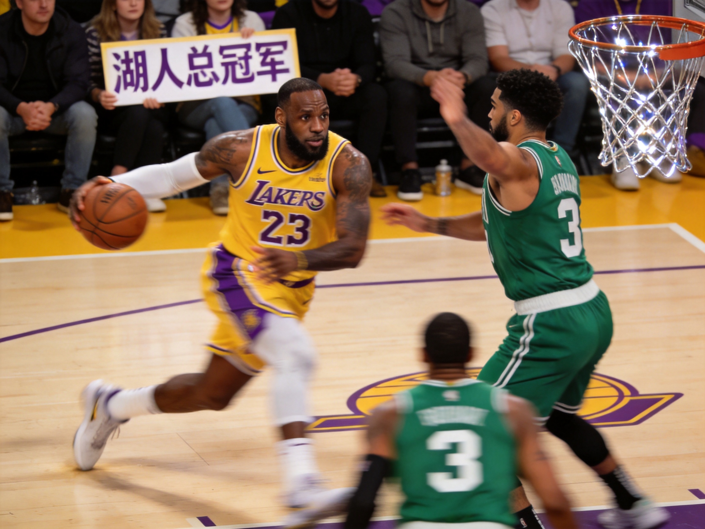 NBA湖人vs凯尔特人精彩对决